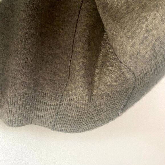 Diane Von Furstenberg Sweater Dress Size P (Small) Gray Ribbed Knit Round Neck - Picture 14 of 16